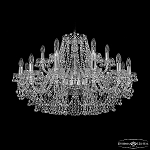 Подвесная люстра Bohemia Ivele Crystal 1409/12+6/300 Ni