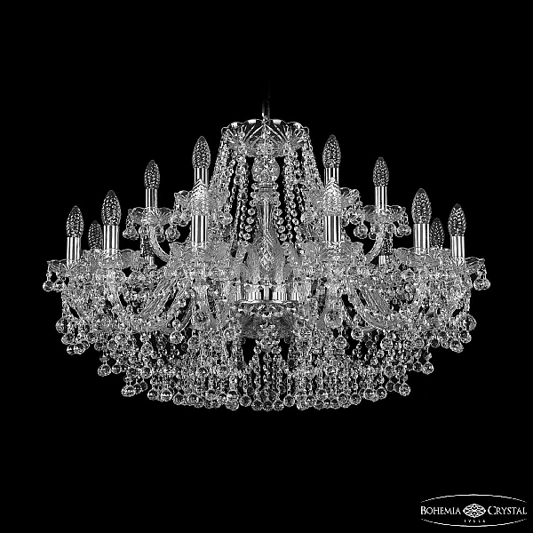 Подвесная люстра Bohemia Ivele Crystal 1409/12+6/300 Ni