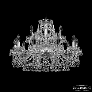 Подвесная люстра Bohemia Ivele Crystal 1409/10+5/240 Ni