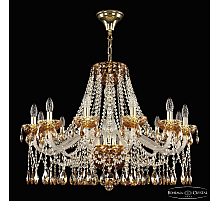 Подвесная люстра Bohemia Ivele Crystal 5413/12/300 G Amber/M-1F K721