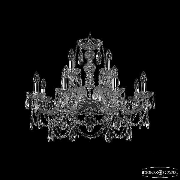 Подвесная люстра Bohemia Ivele Crystal 1411/8+4/240 Ni