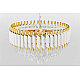 Подвесная люстра Lumina Deco Funneli LDP 6003-500 WT+F.GD