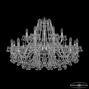 Подвесная люстра Bohemia Ivele Crystal 1409/12+6/360 Ni