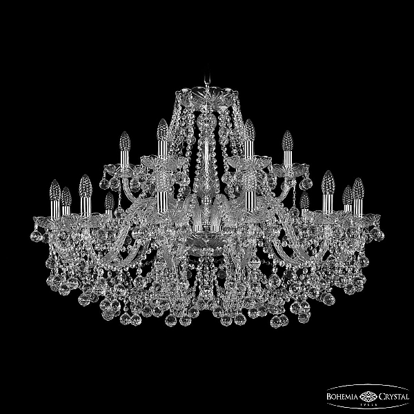 Подвесная люстра Bohemia Ivele Crystal 1409/12+6/360 Ni