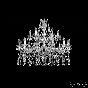 Подвесная люстра Bohemia Ivele Crystal 1413/12+6/360/2d Ni