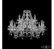 Подвесная люстра Bohemia Ivele Crystal 1411/10+5/240 Ni