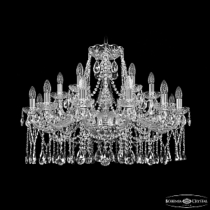 Подвесная люстра Bohemia Ivele Crystal 1413/12+6/300 Ni