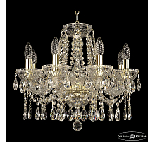 Подвесная люстра Bohemia Ivele Crystal 5413/8/165 G Clear/M-1G
