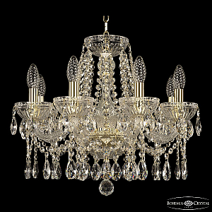 Подвесная люстра Bohemia Ivele Crystal 5413/8/165 G Clear/M-1G