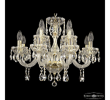 Подвесная люстра Bohemia Ivele Crystal 5417/8+4/195 G Clear/M-1G