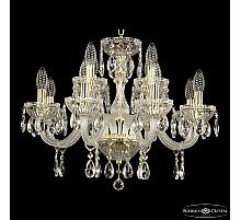 Подвесная люстра Bohemia Ivele Crystal 5417/8+4/195 G Clear/M-1G