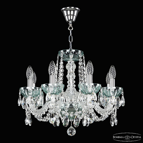 Подвесная люстра Bohemia Ivele Crystal 5402/8/165 Ni Birusa/M-1H
