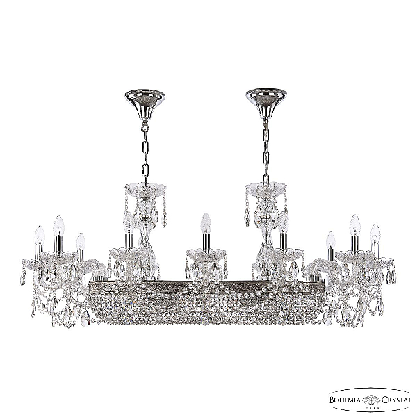 Подвесная люстра Bohemia Ivele Crystal 1453/12/195/800 Ni