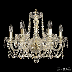 Подвесная люстра Bohemia Ivele Crystal 5402/6/165 G Clear/M-1F