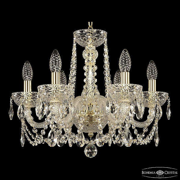 Подвесная люстра Bohemia Ivele Crystal 5402/6/165 G Clear/M-1F