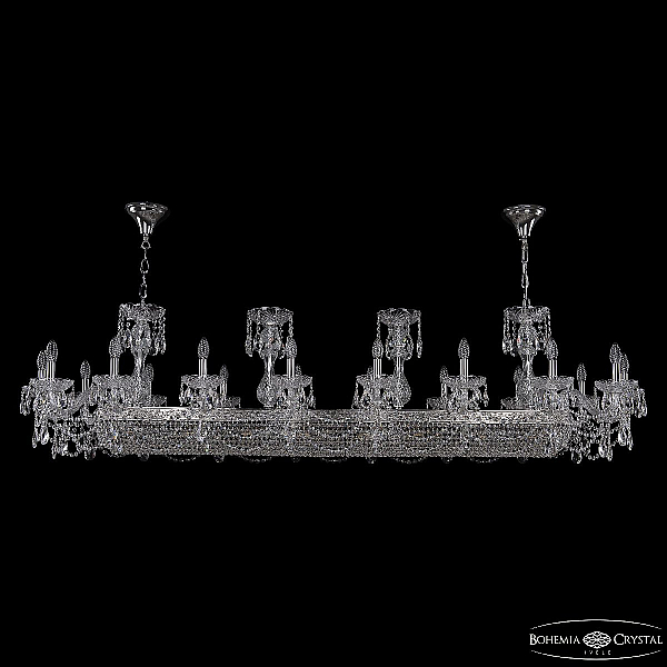 Подвесная люстра Bohemia Ivele Crystal 1453/18/195/1500 Ni