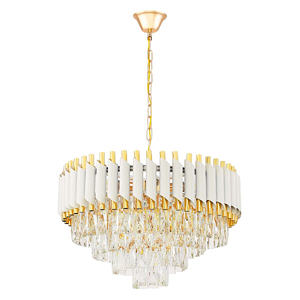 Подвесная люстра Lumina Deco Funneli LDP 6003-500 WT+F.GD