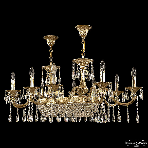 Подвесная люстра Bohemia Ivele Crystal 72153/10/250/600 G
