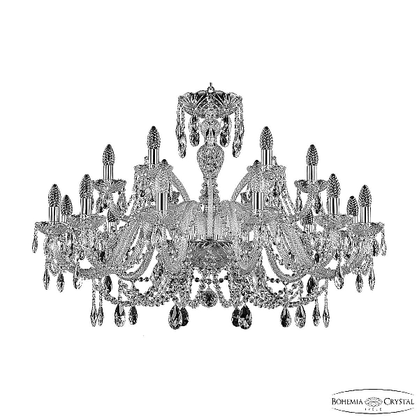 Подвесная люстра Bohemia Ivele Crystal 105/12+6/360 Ni