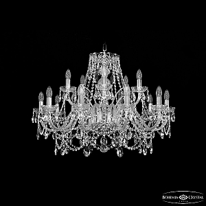 Подвесная люстра Bohemia Ivele Crystal 1411/10+5/300 Ni