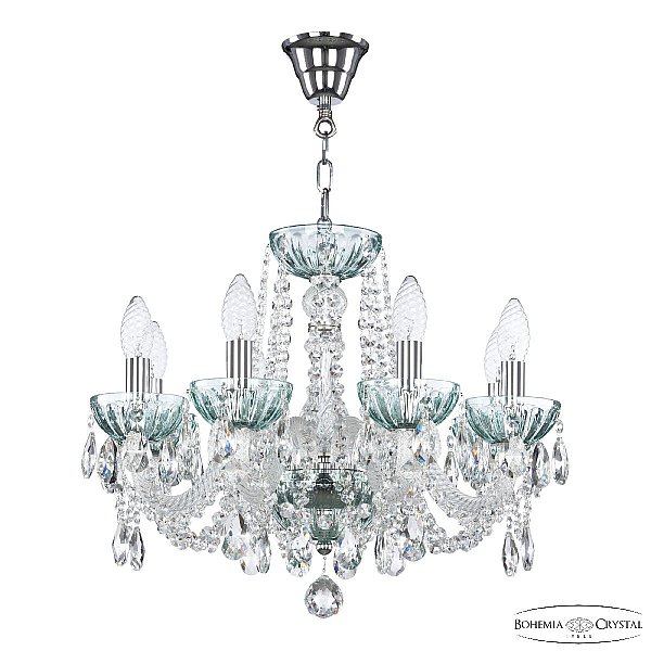 Подвесная люстра Bohemia Ivele Crystal 5402/8/165 Ni Birusa/M-1H