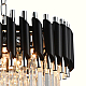 Подвесная люстра Natali Kovaltseva DARIAN 76017/5C CHROME BLACK