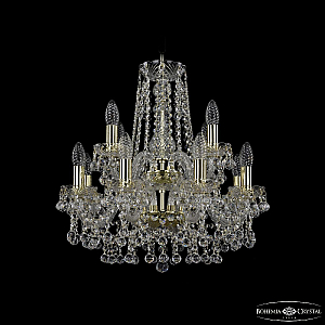 Подвесная люстра Bohemia Ivele Crystal 1409/8+4/160/2d G