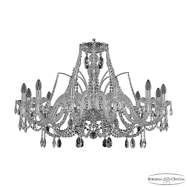 Подвесная люстра Bohemia Ivele Crystal 105/12/360 Ni