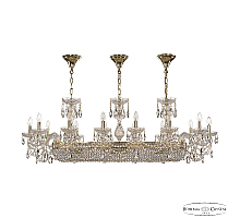 Подвесная люстра Bohemia Ivele Crystal 1453/14/195/1000 G