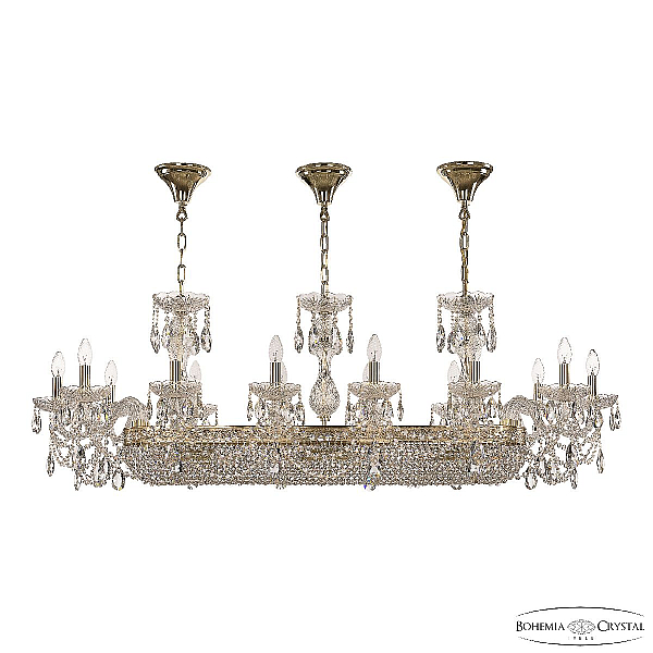 Подвесная люстра Bohemia Ivele Crystal 1453/14/195/1000 G