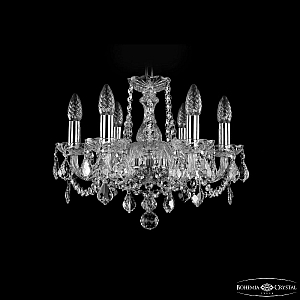 Подвесная люстра Bohemia Ivele Crystal 1402/6/141 Ni Leafs
