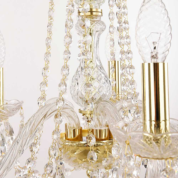 Подвесная люстра Bohemia Ivele Crystal 5417/6/165 G Clear/M-1G