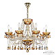 Подвесная люстра Bohemia Ivele Crystal 5413/8/240 G Amber/M-1G K721