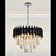 Подвесная люстра Natali Kovaltseva DARIAN 76017/5C CHROME BLACK
