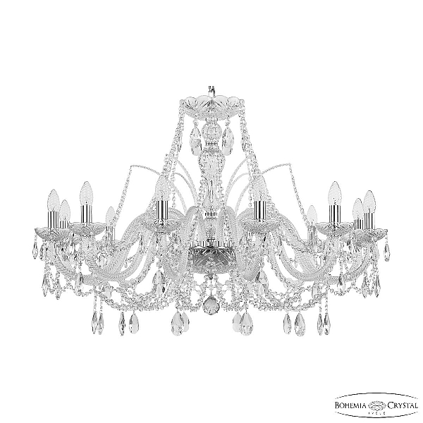 Подвесная люстра Bohemia Ivele Crystal 105/12/360 Ni