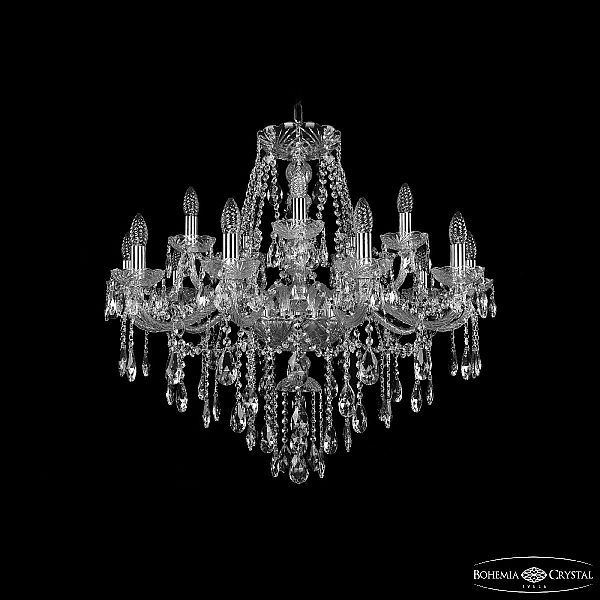 Подвесная люстра Bohemia Ivele Crystal 1415/10+5/300 Ni