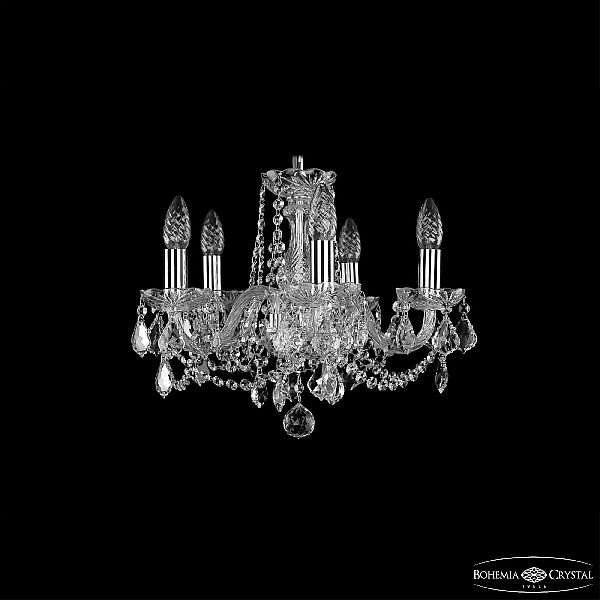 Подвесная люстра Bohemia Ivele Crystal 1402/5/141 Ni Leafs