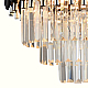 Подвесная люстра Natali Kovaltseva DARIAN 76017/5C CHROME BLACK