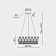 Подвесная люстра Modelux ML.7039.500 GD