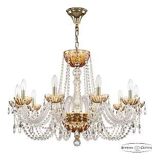 Подвесная люстра Bohemia Ivele Crystal 5402/10/300 G Amber/M-1H