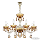 Подвесная люстра Bohemia Ivele Crystal 5417/8/240 G Amber/M-1F K721