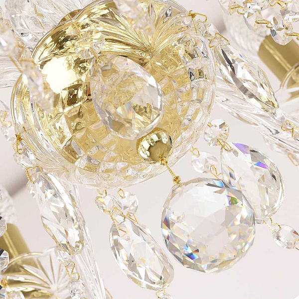 Подвесная люстра Bohemia Ivele Crystal 5417/6/165 G Clear/M-1G