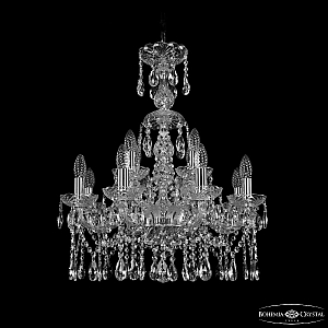Подвесная люстра Bohemia Ivele Crystal 1413/8+4/200/XL-66 Ni