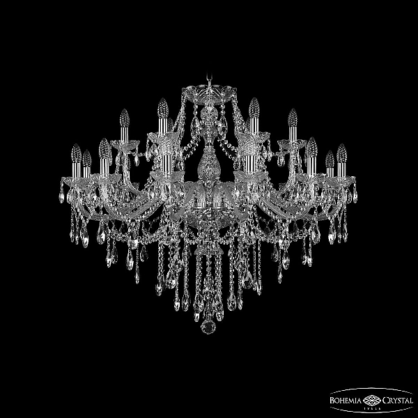 Подвесная люстра Bohemia Ivele Crystal 1415/12+6/360 Ni