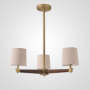 Люстра на штанге ImperiumLoft Stavra Jorgenson Beige/Dark Wood 203576-26