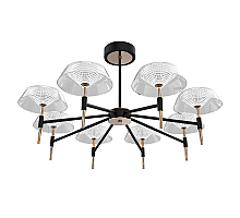 Люстра на штанге DeLight Collection MD21001018-8A black/gold