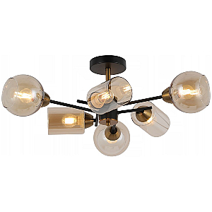 Люстра на штанге Illumico IL8243-6COU-79 BK GD