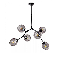 Люстра на штанге DeLight Collection Bubble 7058/6 black/smoky