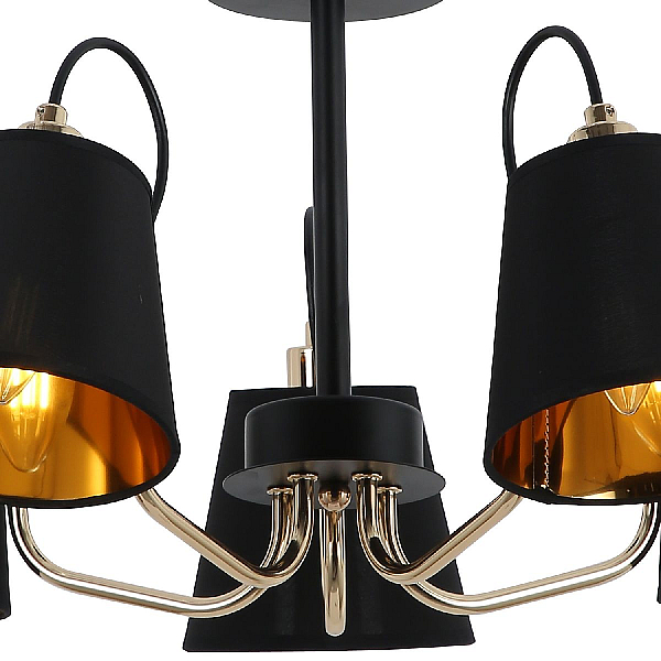 Потолочная люстра Illumico IL6120-5COU-79 BK GD