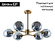 Потолочная люстра Arte Lamp Yuka Smoky A7759PL-6PB